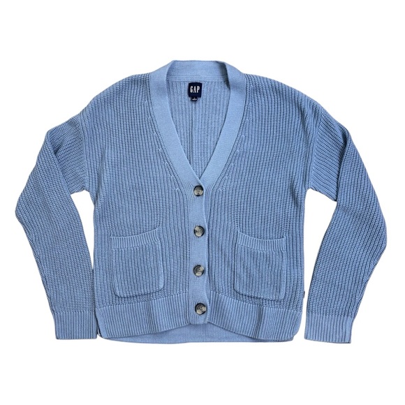 GAP Sweaters - GAP V neck classic knit long sleeve cardigan grandpa academia preppy fisherman L